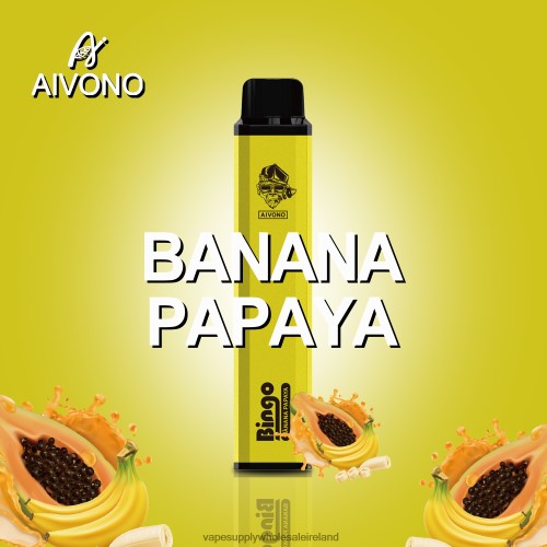 E Cigarette Wholesale - Aivono AIM BINGO 4000 Banana Papaya HLD040137