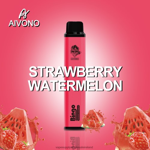 Vape Wholesale Supplier - Aivono AIM BINGO 4000 Strawberry Watermelon HLD040133