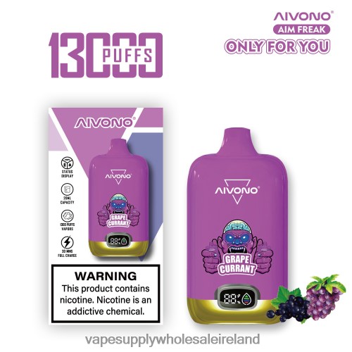 Vape Wholesale Ireland - Aivono AIM FREAK 13000 Grape Currant HLD040251