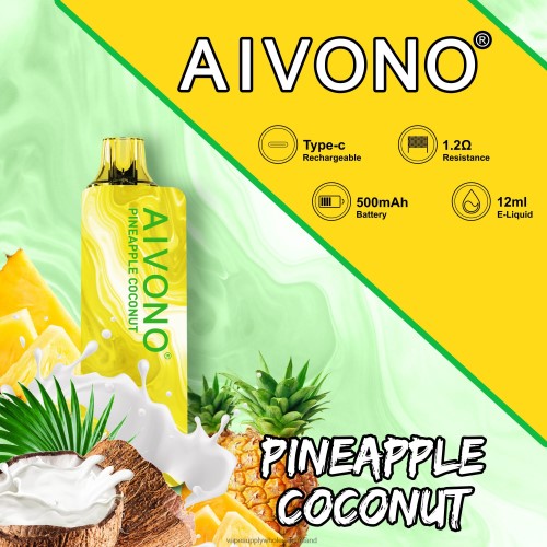 E Cig Wholesale - Aivono AIM GUN 7000 Pineapple Coconut HLD040106