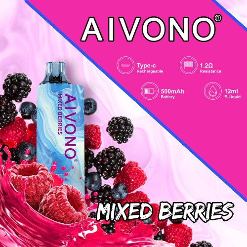 Vape Wholesale Ireland - Aivono AIM GUN 7000 Mixed Berries HLD040111