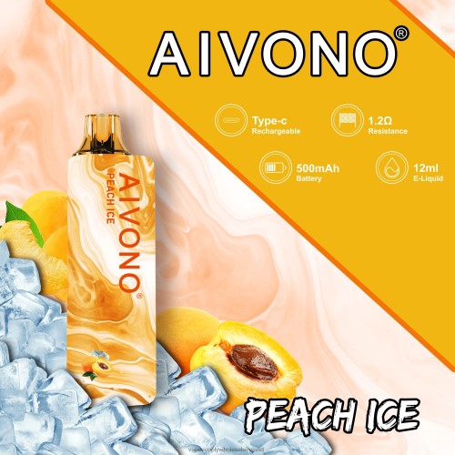 Vape Wholesale Supplier - Aivono AIM GUN 7000 Peach Ice HLD040103