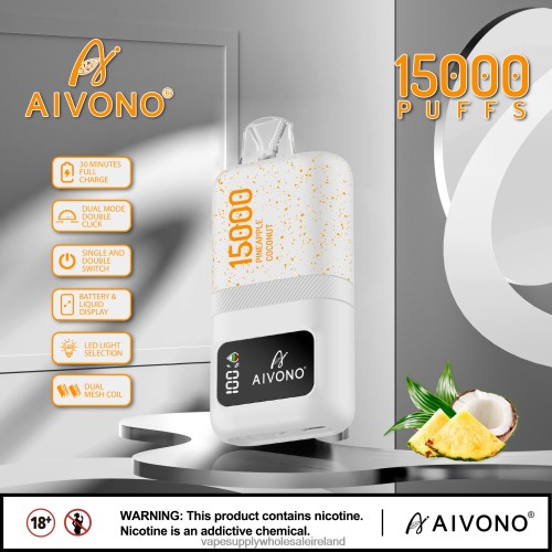 Vape Wholesale Europe - Aivono AIM magic 15000 Pineapple Coconut HLD04072