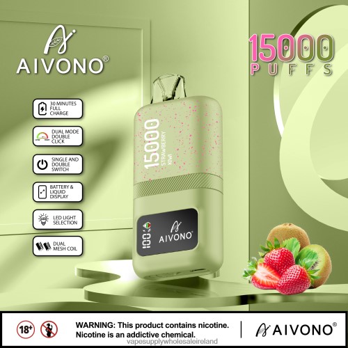 Vape Wholesale Supplier - Aivono AIM magic 15000 Strawberry Kiwi HLD04063