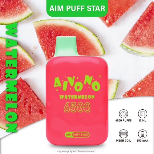 Vape Wholesale Ireland - Aivono AIM PUFF STAR 6500 Watermelon HLD040291