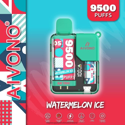 E Cigarette Wholesale - Aivono AIM TANK 9500 Watermelon Ice HLD04037