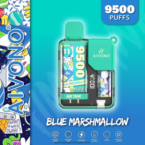 Vape Wholesale Europe - Aivono AIM TANK 9500 Blue Marshallow HLD04042