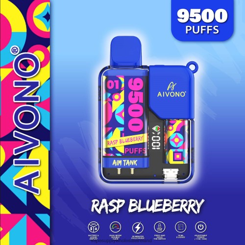 Vape Wholesale Supplier - Aivono AIM TANK 9500 Rasp Blueberrry HLD04033