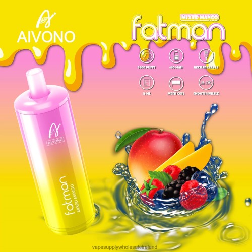 E Cig Wholesale - Aivono FATMAN 6800 Mixed Mango HLD04026