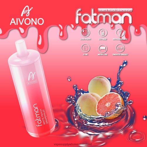 E Cig Wholesale Distributors - Aivono FATMAN 6800 Grapefruit HLD04025