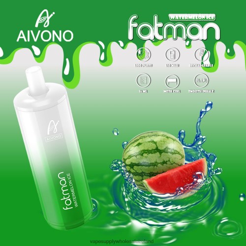 E Cigarettes Wholesale Suppliers - Aivono FATMAN 6800 Watermelon Ice HLD04028