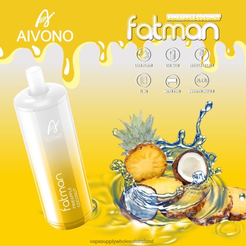 Electronic Cigarette Wholesale - Aivono FATMAN 6800 Pineapple Coconut HLD04029