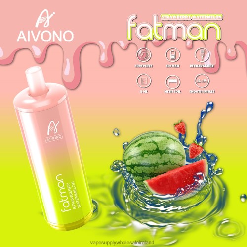 Electronic Cigarette Wholesale Supplier - Aivono FATMAN 6800 Strawberry Watermelon HLD04030