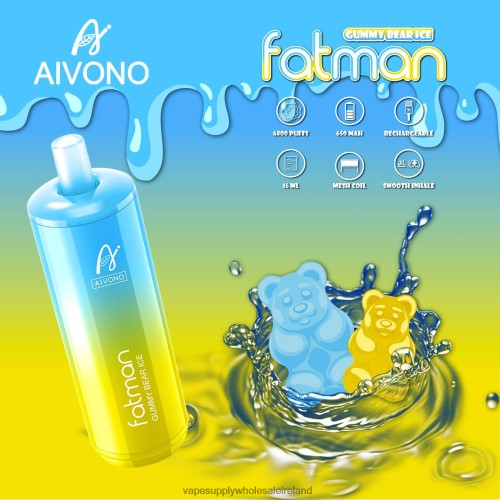 Vape Wholesale Europe - Aivono FATMAN 6800 Gummy Bear Ice HLD04032