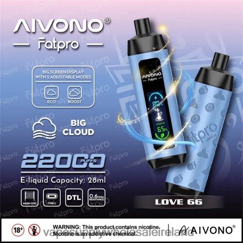 E Cig Wholesale - Aivono Fatpro 22000 Love 66 HLD0406