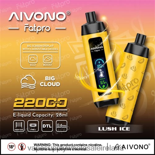 Vape Wholesale Supplier - Aivono Fatpro 22000 Lush Ice HLD0403