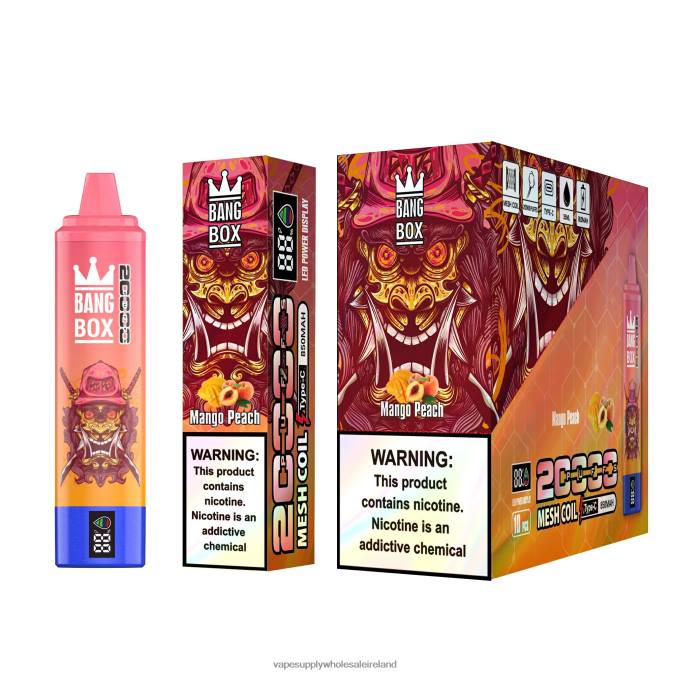 Vape Wholesale Ireland - 0T2H128 Mango Peach Bang Box 20000