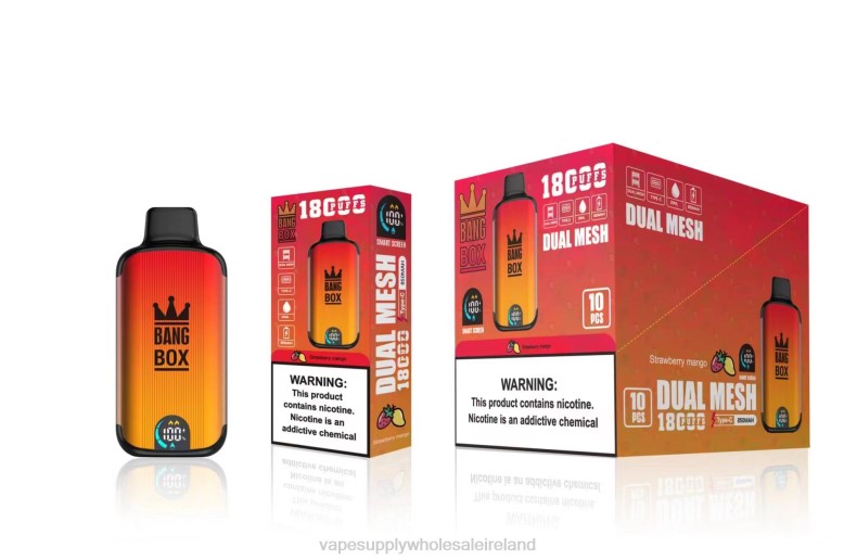 Vape Wholesale Ireland - Bang Box 18000 puffs Strawberry Mango P2L699