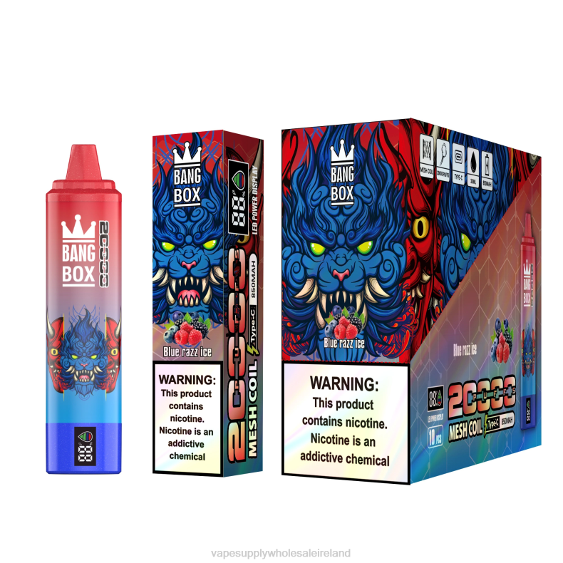 Vape Wholesale Supplier - Bang Box 20000 Blue Razz Ice P2L659