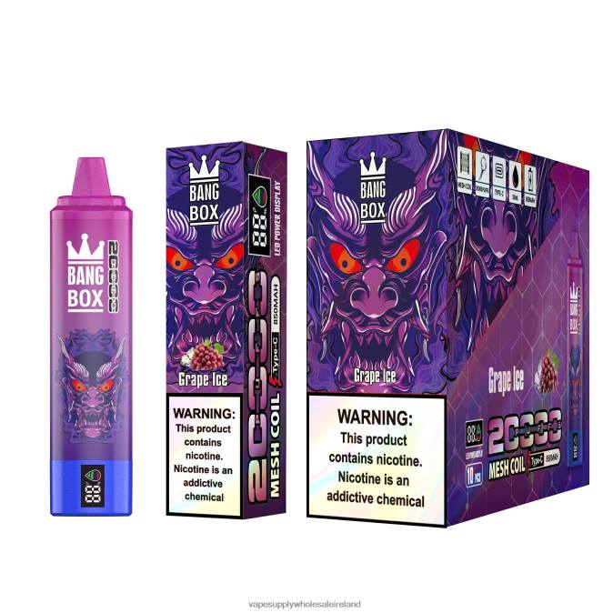 Vape Wholesale supplier - 0T2H130 Grape Ice Bang Box 20000