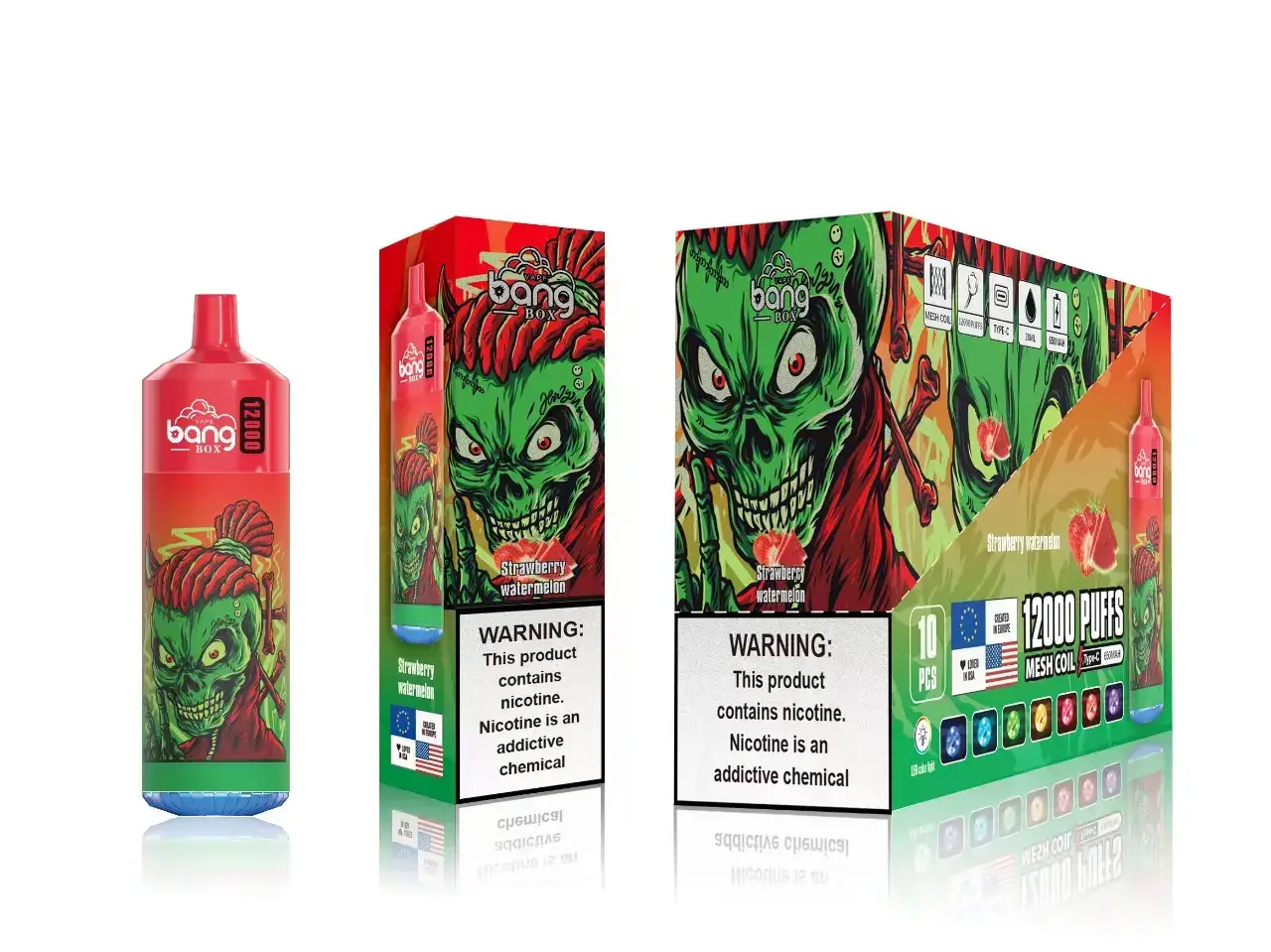 e cig wholesale - 0T2H121 Strawberry Watermelon Bang Box 12000 Puffs