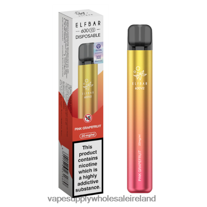 e cig wholesale - 0T2H291 Pink Grapefruit ELFBAR 600V2 20mg