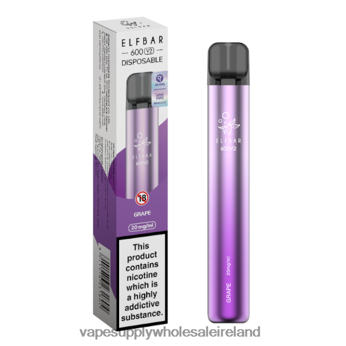 e cigarettes wholesale suppliers - 0T2H284 Grape ELFBAR 600V2 20mg