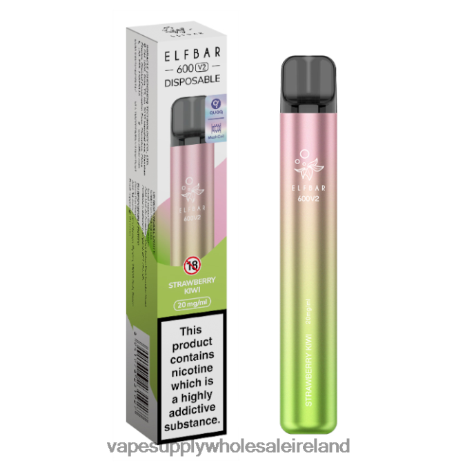 electronic cigarette wholesale - 0T2H295 Strawberry Kiwi ELFBAR 600V2 20mg