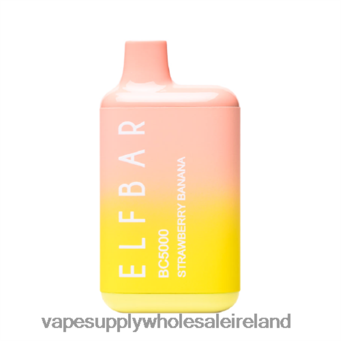 Vape Wholesale Ireland - 0T2H308 Strawberry Banana ELFBAR BC5000