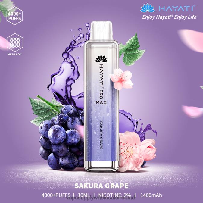 e cigarette wholesale - 0T2H173 Sakura Grape Hayati Pro Max 4000