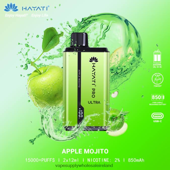 electronic cigarette wholesale - 0T2H205 Apple Mojito Hayati Pro Ultra