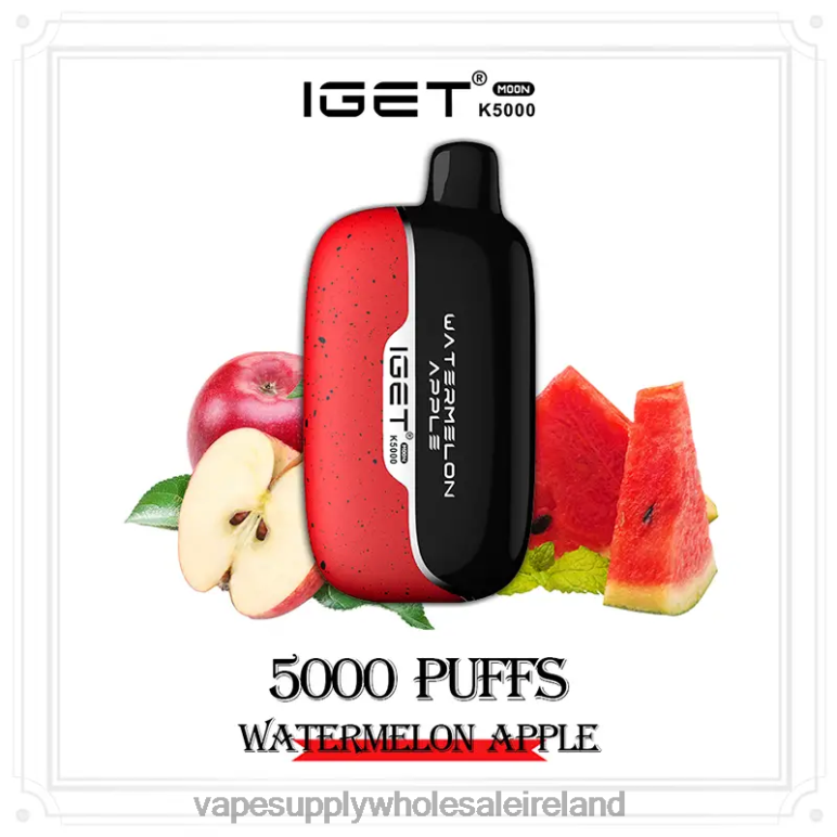 E Cig Wholesale - IGET Moon K5000 LR6HR6 Watermelon Apple