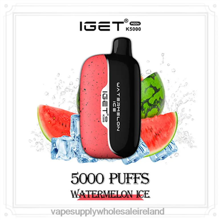 E Cigarettes Wholesale Suppliers - IGET Moon K5000 LR6HR8 Watermelon Ice