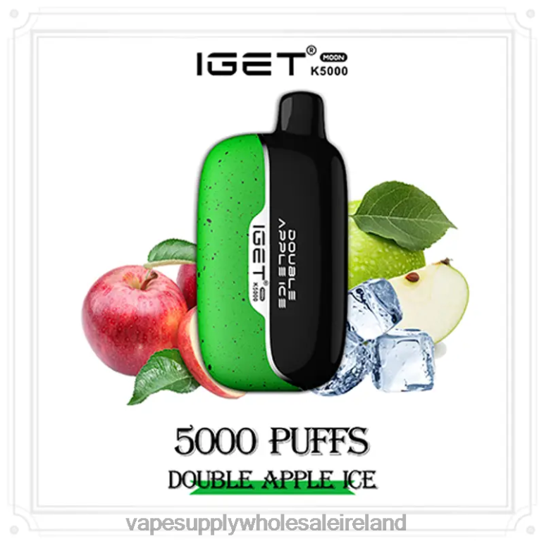 Electronic Cigarette Wholesale - IGET Moon K5000 LR6HR19 Double Apple Ice