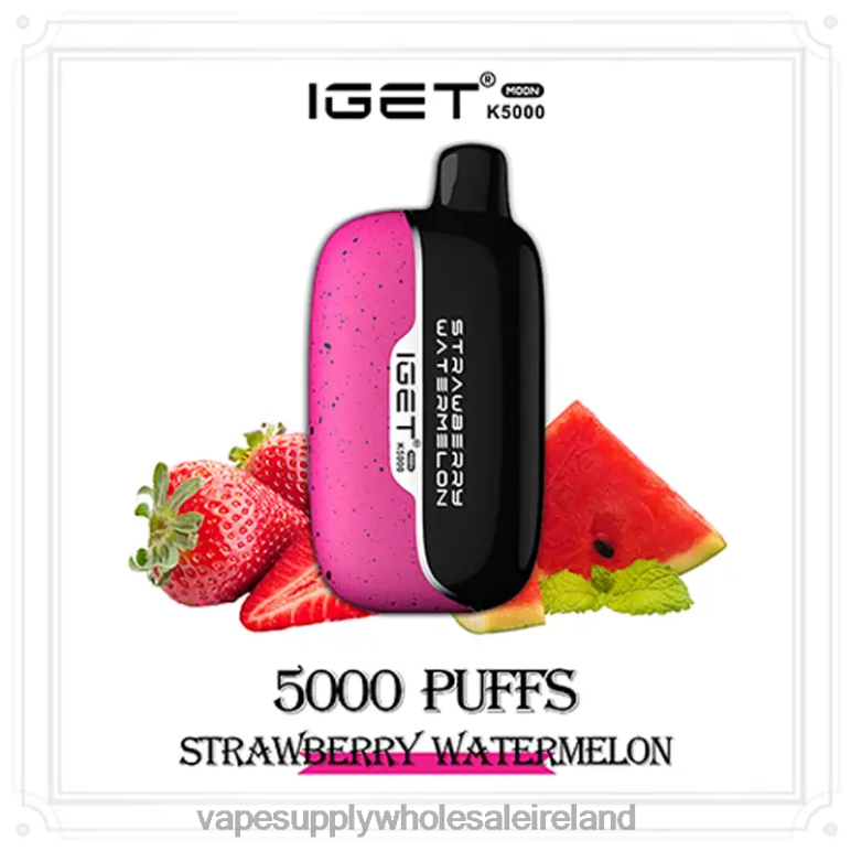 Electronic Cigarette Wholesale - IGET Moon K5000 LR6HR9 Strawberry Watermelon