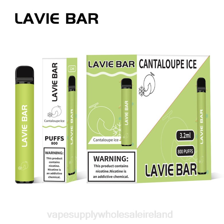 E Cigarette Wholesale - LAVIE BAR 800 Puffs ZB6N317 Cantaloupe Ice