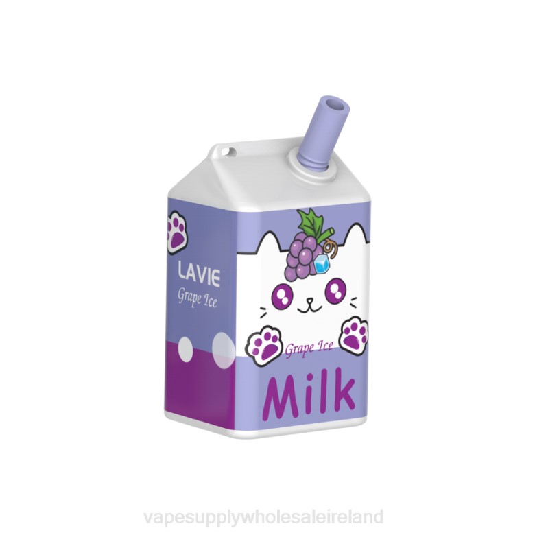 E Cig Wholesale - LAVIE MILK 7000 Puffs ZB6N186 Grape Ice