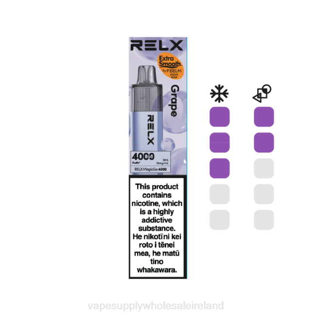 E Cig Wholesale - RELX MagicGo 4000 Disposable Vape Grape PT646