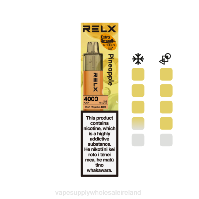 Vape Wholesale Ireland - RELX MagicGo 4000 Disposable Vape Pineapple PT641