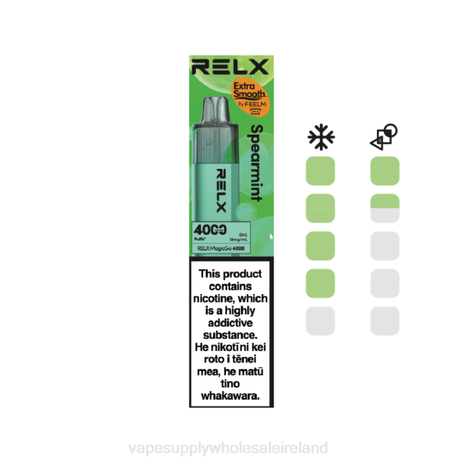 Vape Wholesale Supplier - RELX MagicGo 4000 Disposable Vape Spearmint PT643