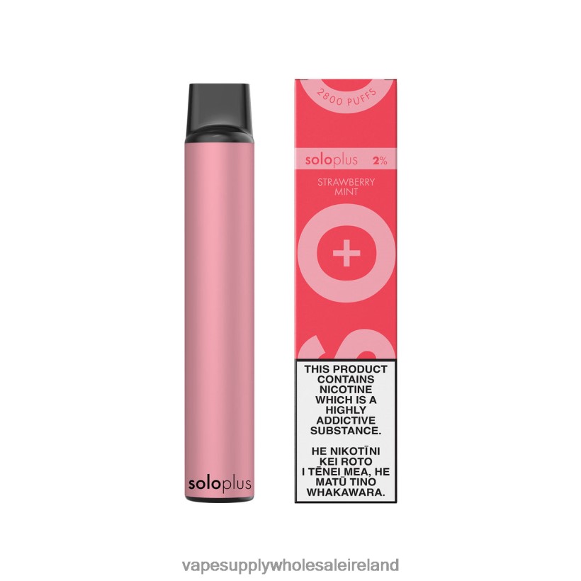 E Cig Wholesale - Solo Plus Disposable Vape RPZJP226 Strawberry Mint