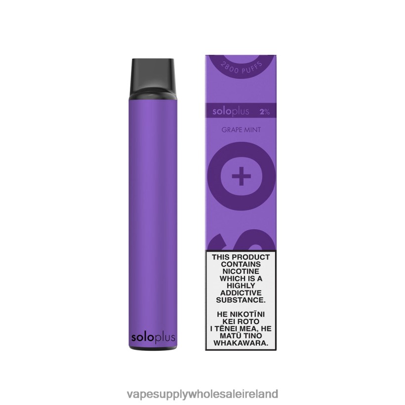 E Cigarette Wholesale - Solo Plus Disposable Vape RPZJP227 Grape Mint