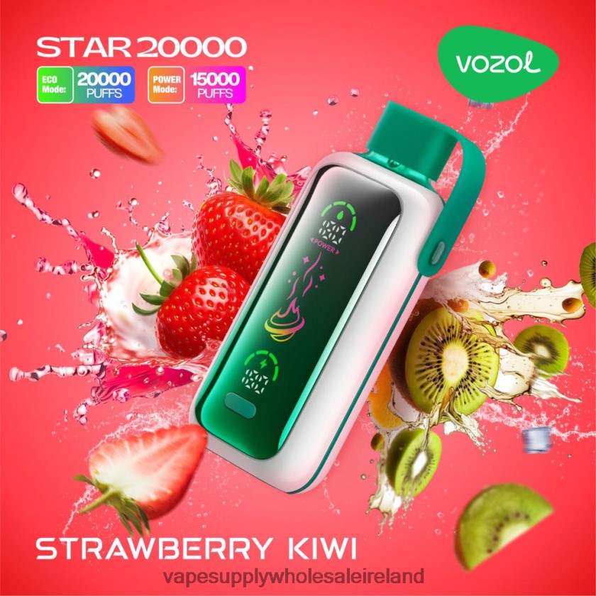 Electronic Cigarette Wholesale Supplier - VOZOL STAR 20000 PP0LBV20 STRAWBERRY KIWI