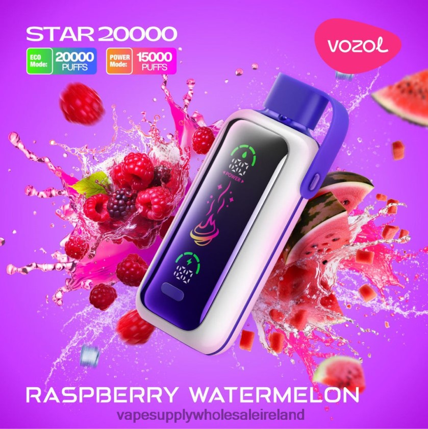 Electronic Cigarette Wholesale - VOZOL STAR 20000 PP0LBV19 RASPBERRY WATERMELON