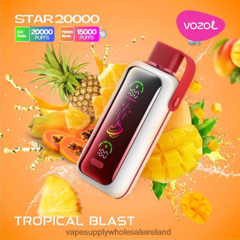 Vape Wholesale Europe - VOZOL STAR 20000 PP0LBV2 TROPICAL BLAST