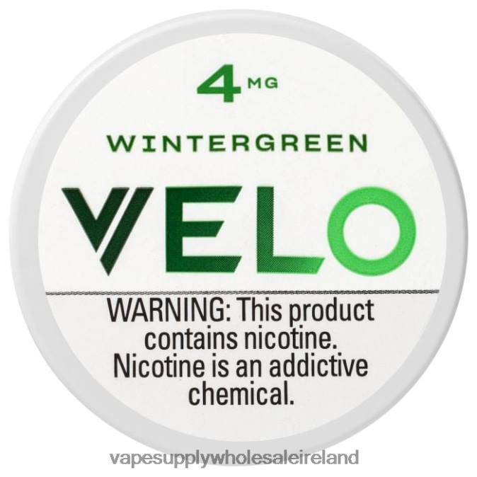 Vape Wholesale Ireland - 0T2H38 Wintergreen VELO Nicotine Pouch 4mg