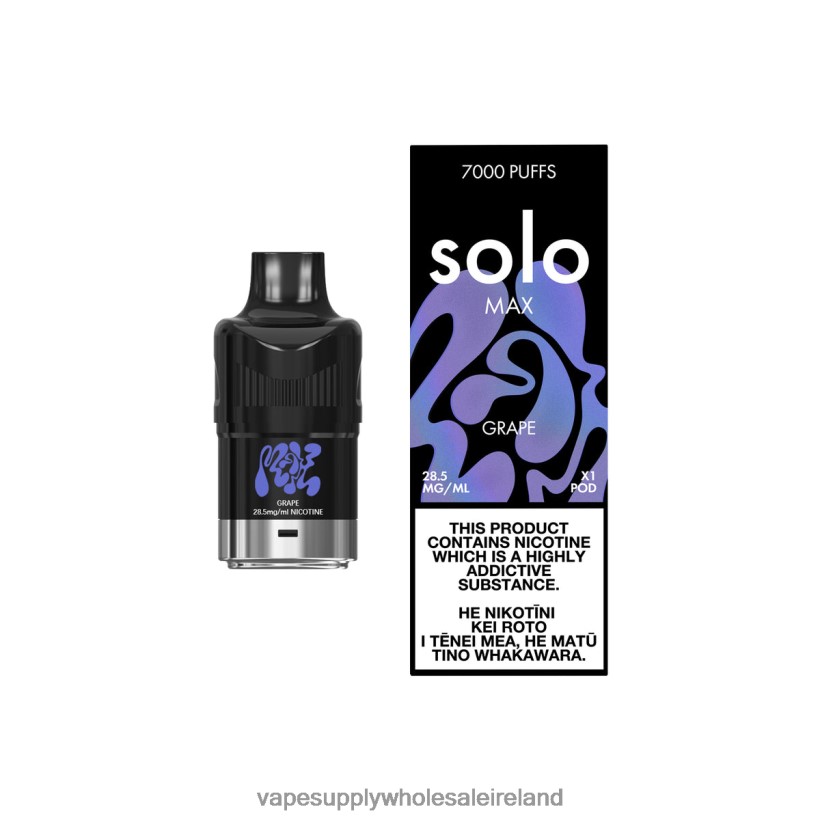 E Cigarettes Wholesale Suppliers - Solo MAX Pod RPZJP278 Grape